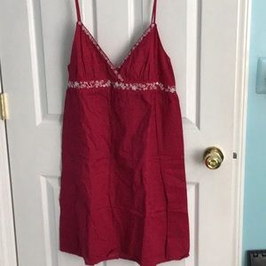 Aeropostale Women’s Spaghetti Strap Sundress with embroidered flowers Sz XL